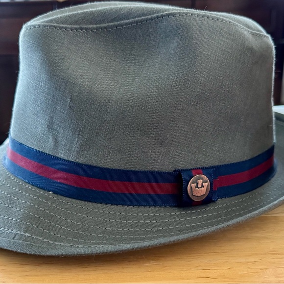 Goorin Bros Fedora Hat Flip Up Chambray A-Crown Large Michael Bloom - Picture 1 of 7